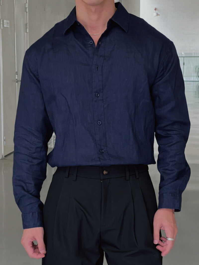 Linen  Loose Commuter Shirt