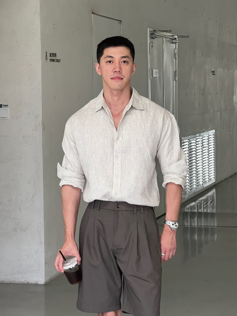 Linen  Loose Commuter Shirt