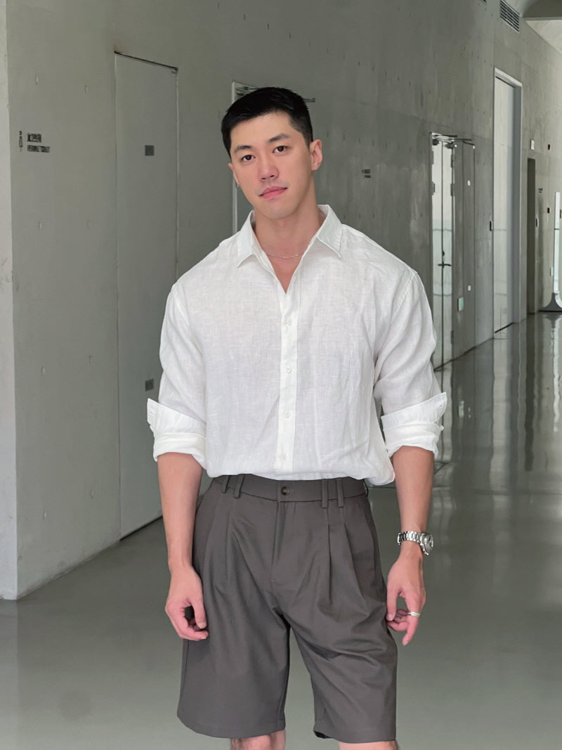 Linen  Loose Commuter Shirt