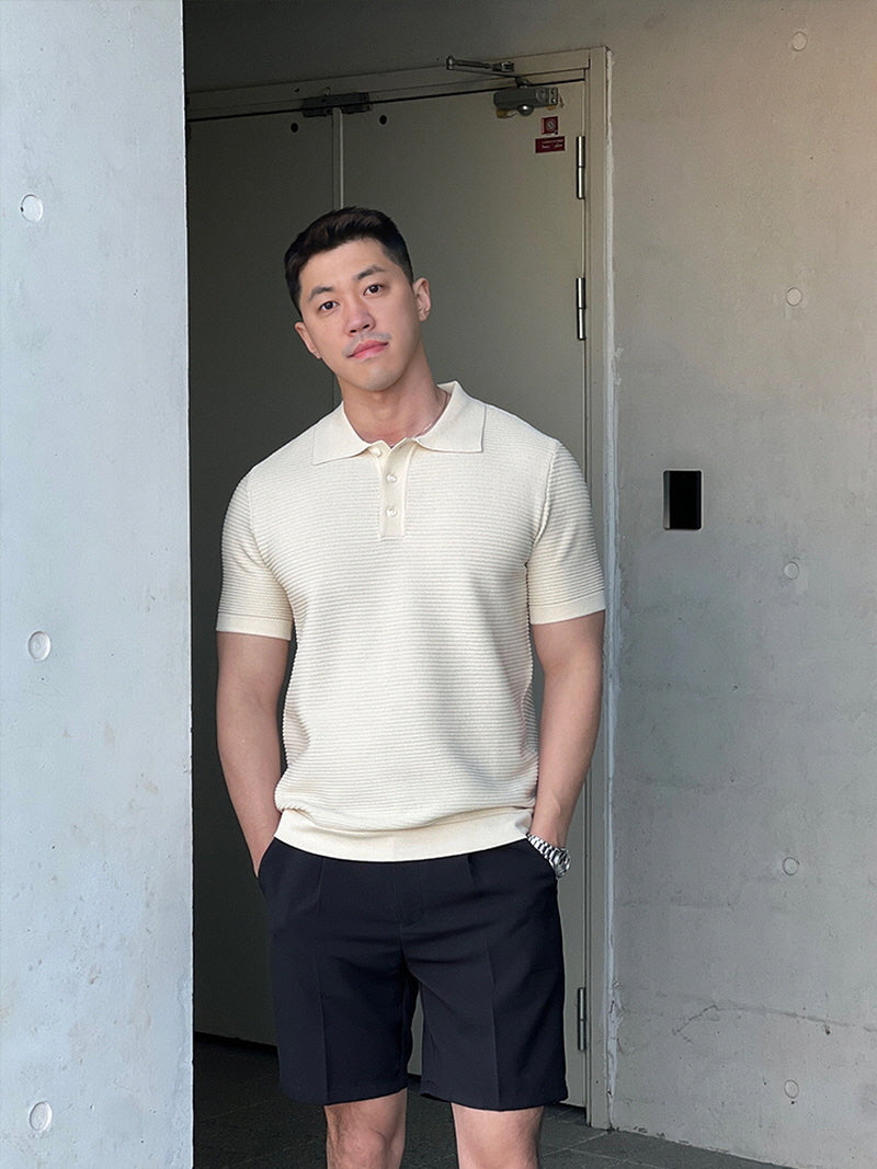Black Mirror Luxury Knit Polo