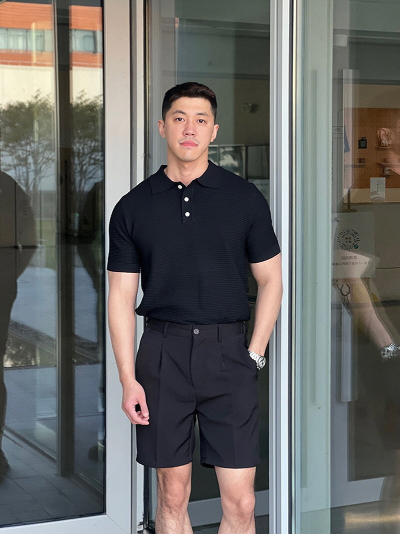 Black Mirror Luxury Knit Polo
