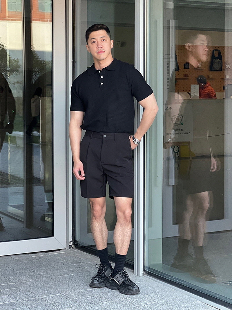 Black Mirror Luxury Knit Polo