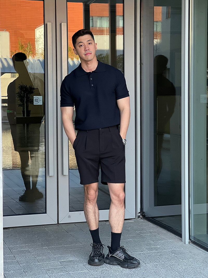 Black Mirror Luxury Knit Polo