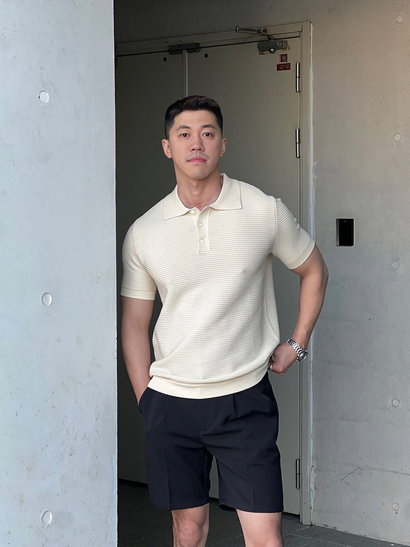 Black Mirror Luxury Knit Polo