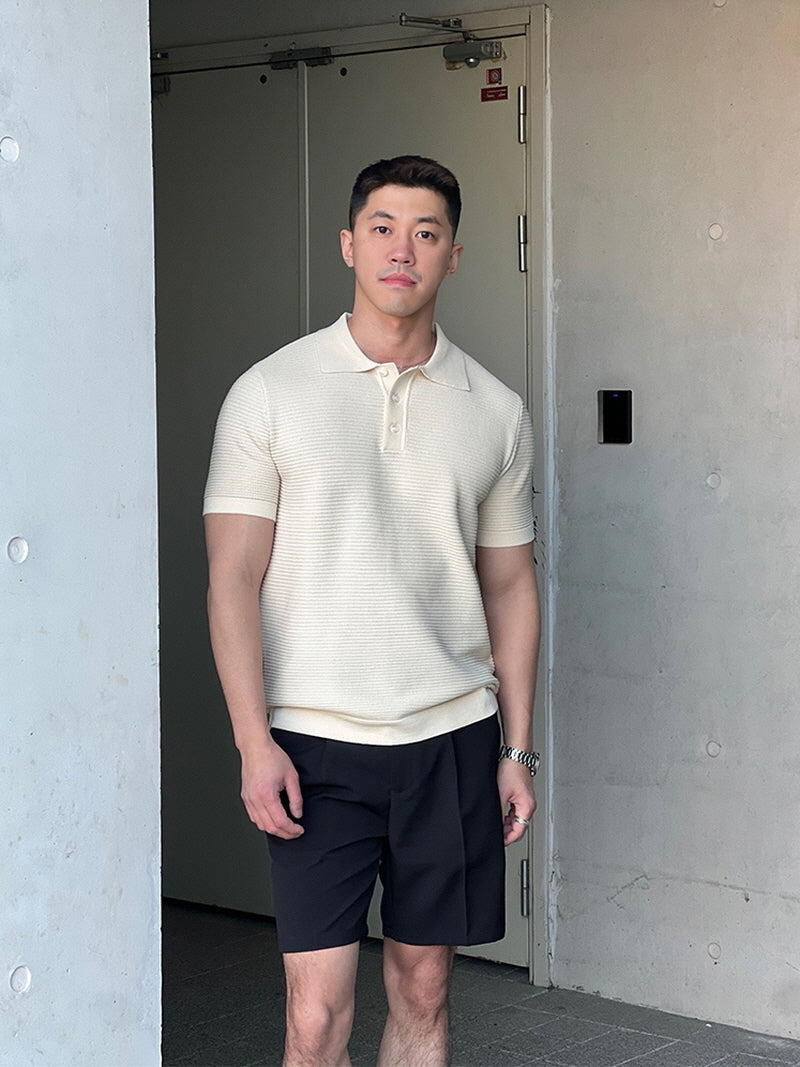 Black Mirror Luxury Knit Polo